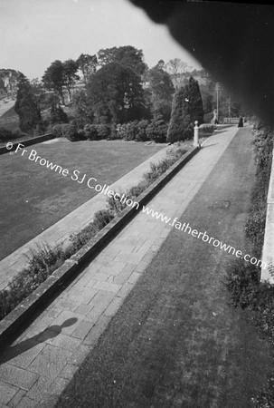 HEYWOOD HOUSE  TERRACE FROM ABOVE